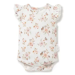 Aster & Oak Butterfly Lace Onesie