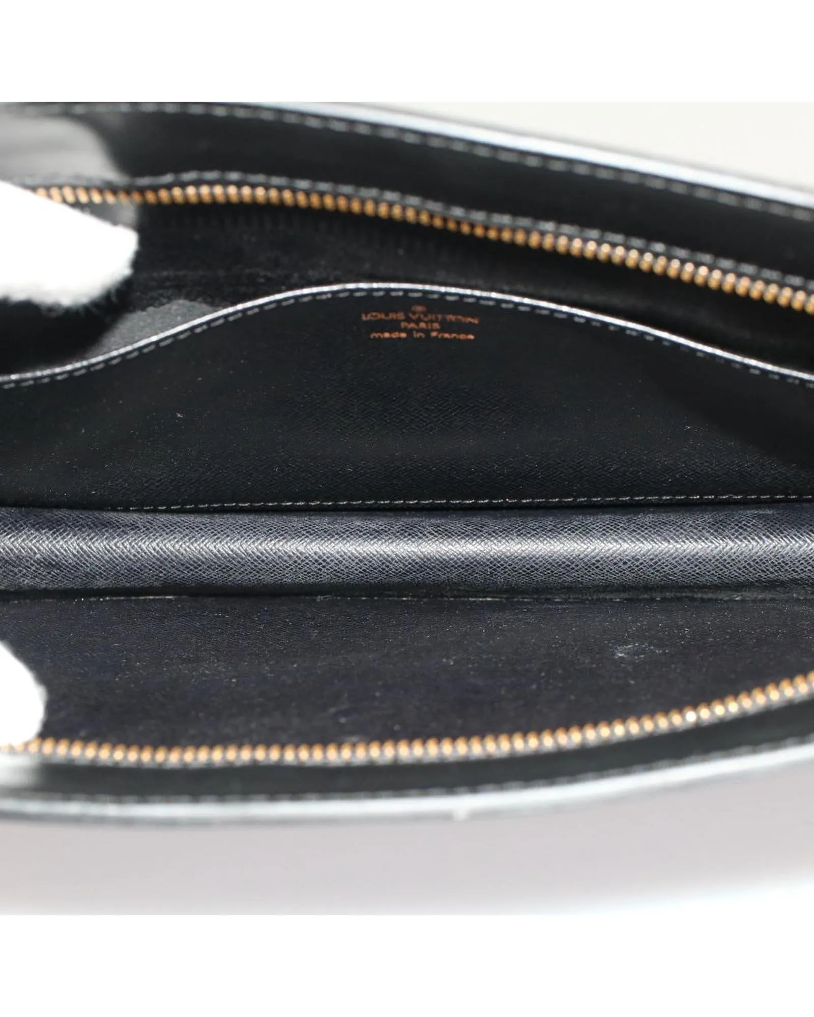 Authentic Black Epi Clutch Bag