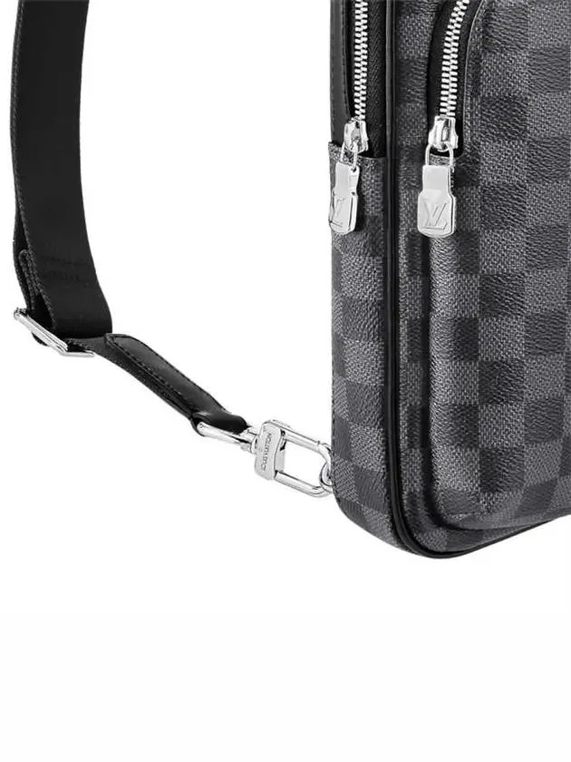 Avenue Leather Sling Louis Vuitton Bag Grey