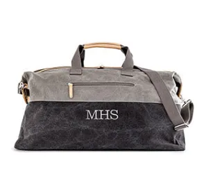 Black & Gray Groomsmen Travel Bag