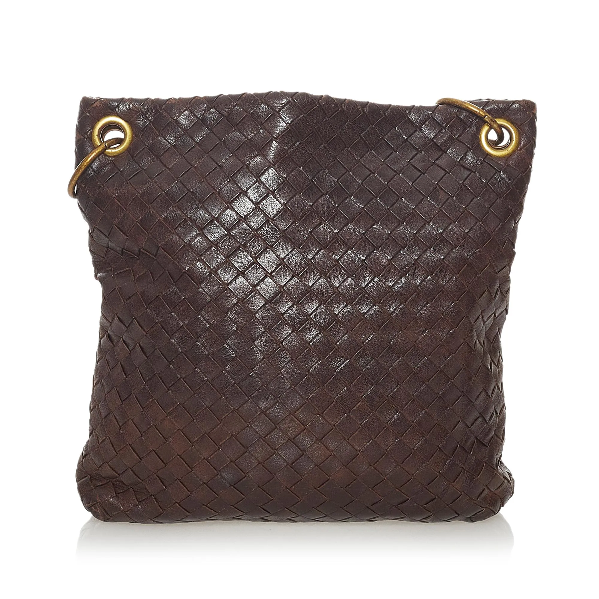 Bottega Veneta Intrecciato Leather Crossbody Bag (SHG-28131)