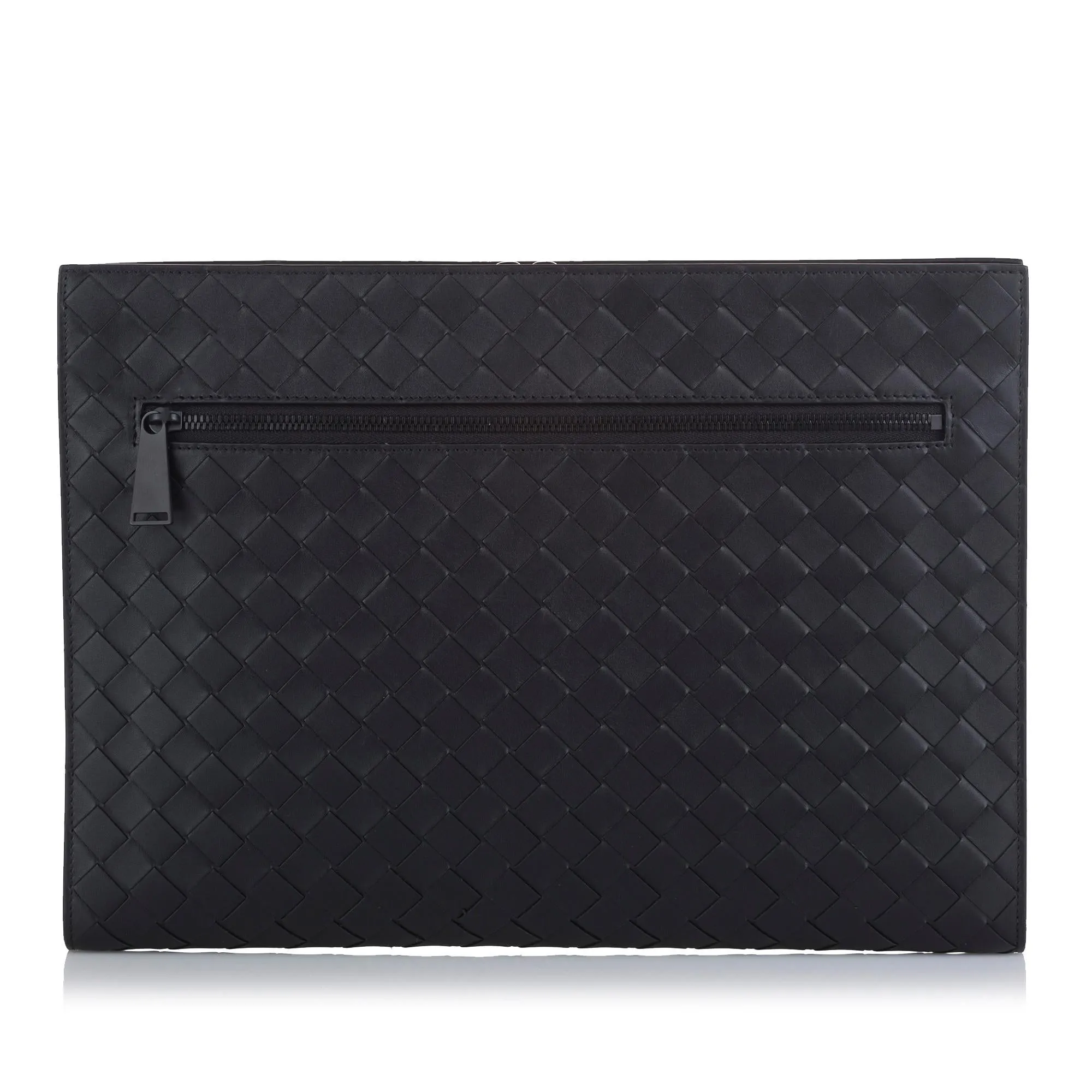 Bottega Veneta Intrecciato Leather Document Case (SHG-35974)