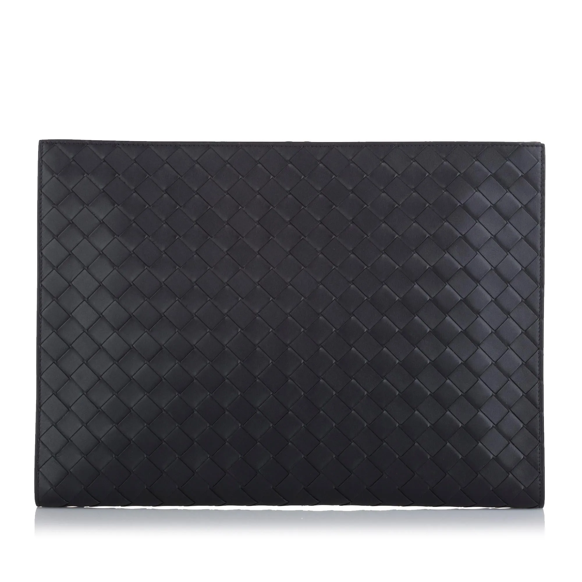 Bottega Veneta Intrecciato Leather Document Case (SHG-35974)