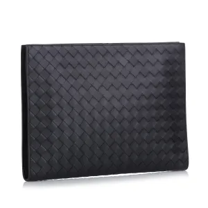 Bottega Veneta Intrecciato Leather Document Case (SHG-35974)