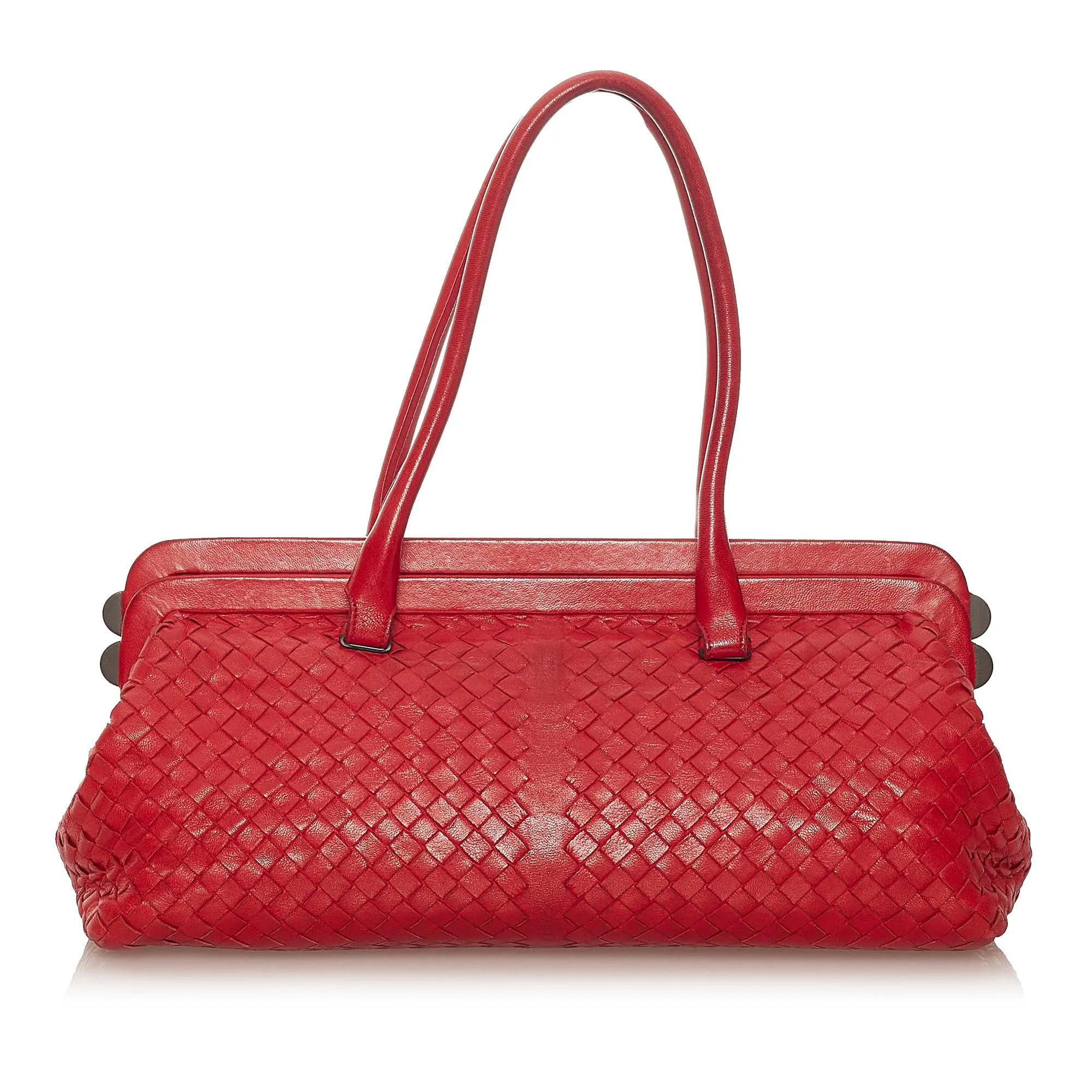 Bottega Veneta Intrecciato Leather Handbag (SHG-28134)