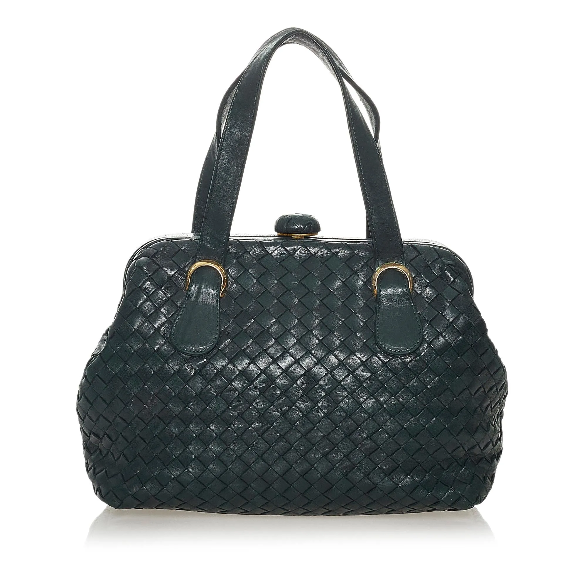 Bottega Veneta Intrecciato Leather Handbag (SHG-28135)