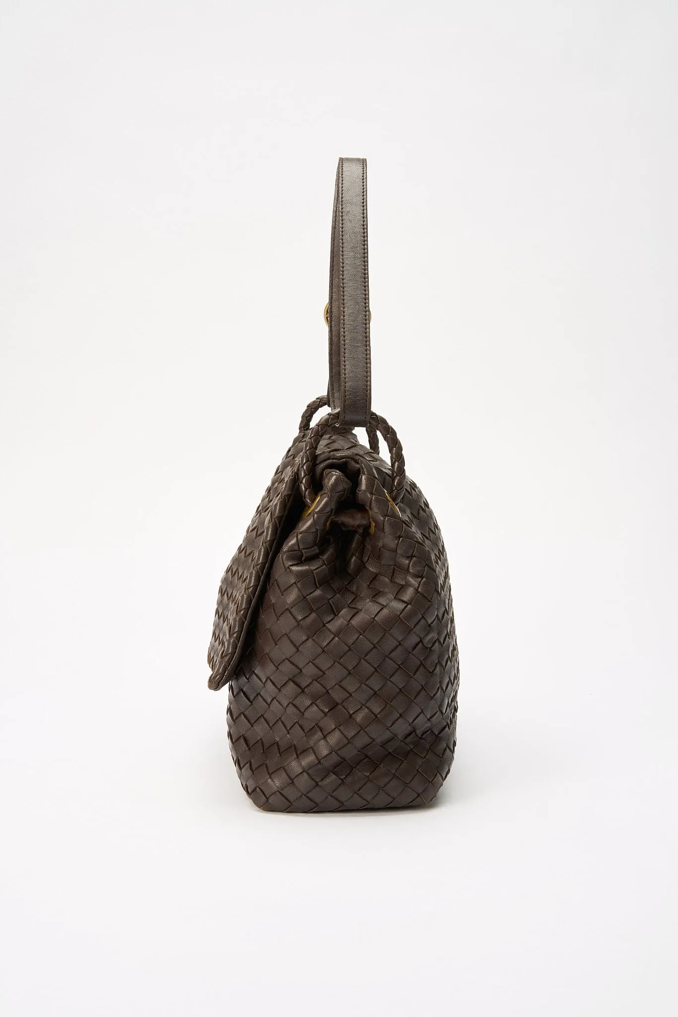 Bottega Veneta Intrecciato Leather Shoulder Bag