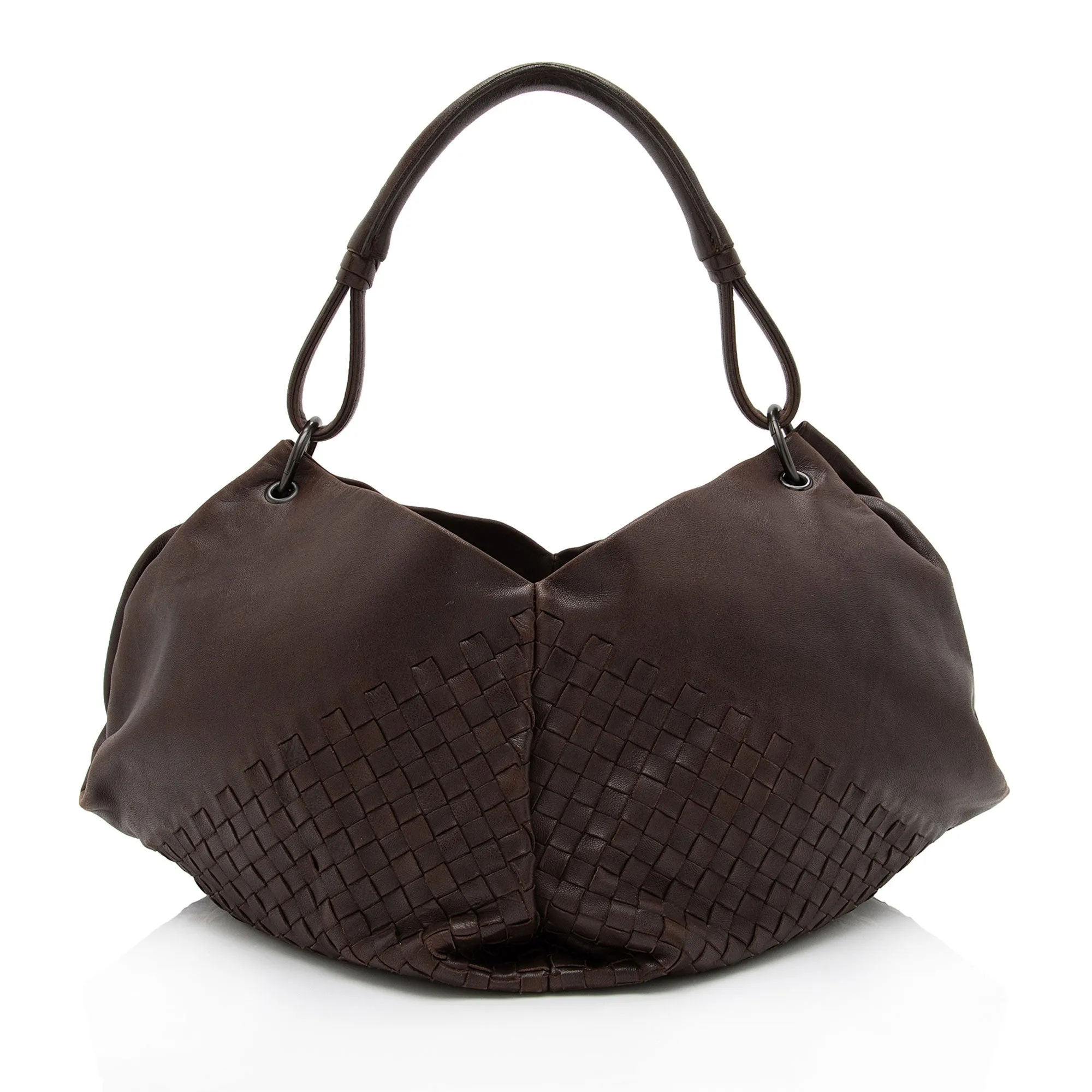 Bottega Veneta Intrecciato Nappa Fortune Cookie Hobo (SHF-imWKPE)