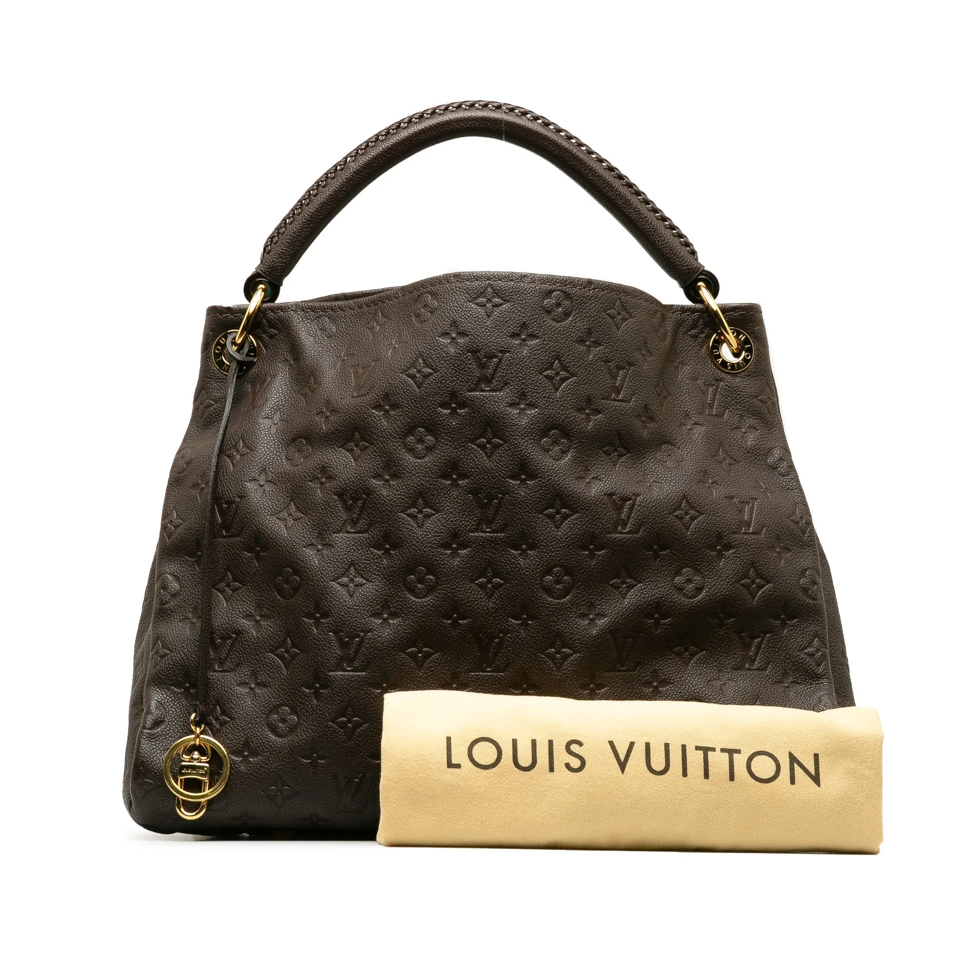 Brown Louis Vuitton Monogram Empreinte Artsy MM Hobo Bag