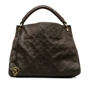 Brown Louis Vuitton Monogram Empreinte Artsy MM Hobo Bag