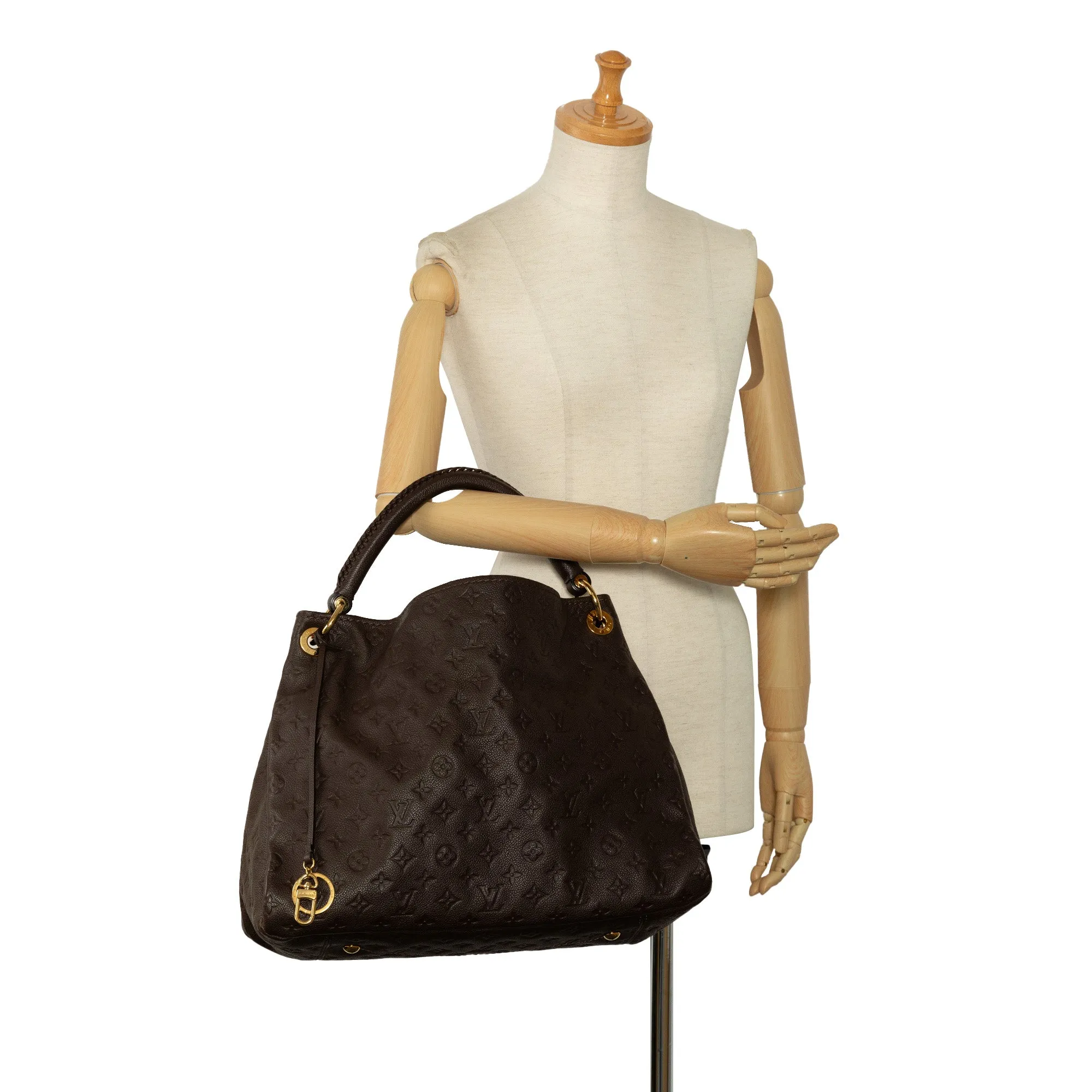 Brown Louis Vuitton Monogram Empreinte Artsy MM Hobo Bag