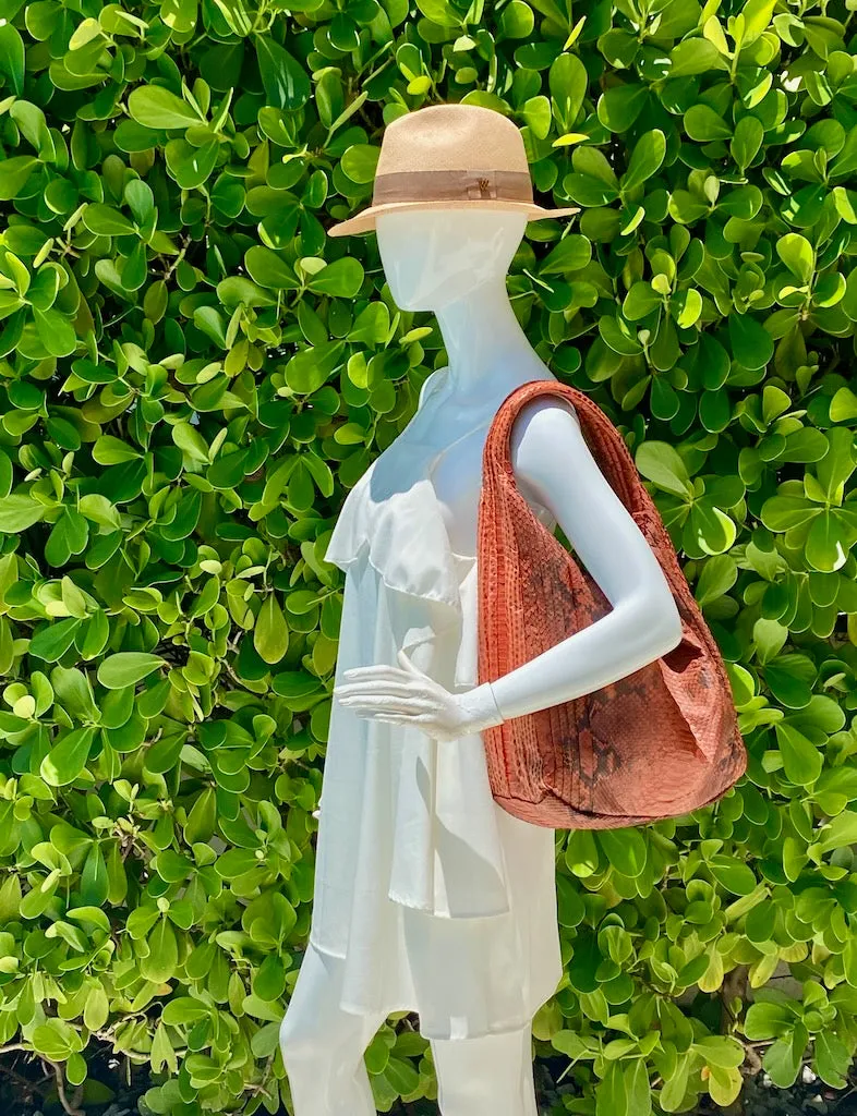 Burnt Orange Hobo Bag