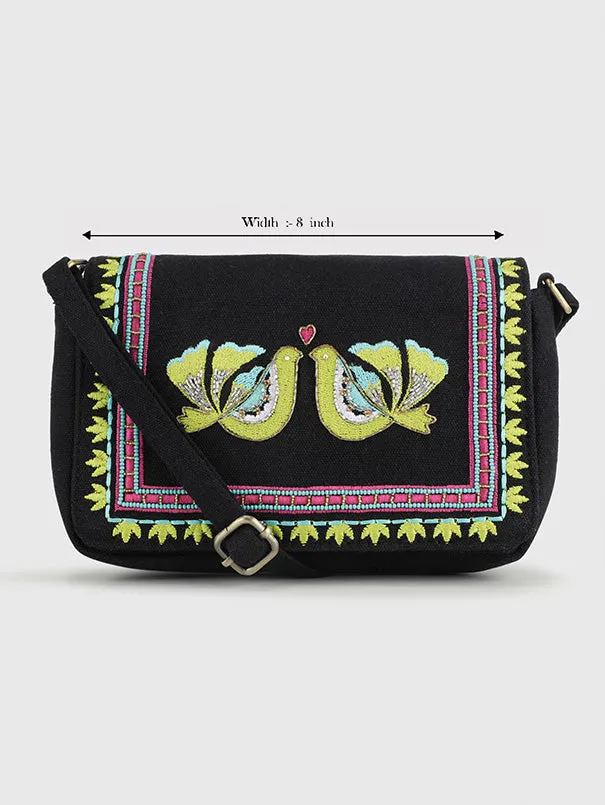 Carina Black Sling Bag