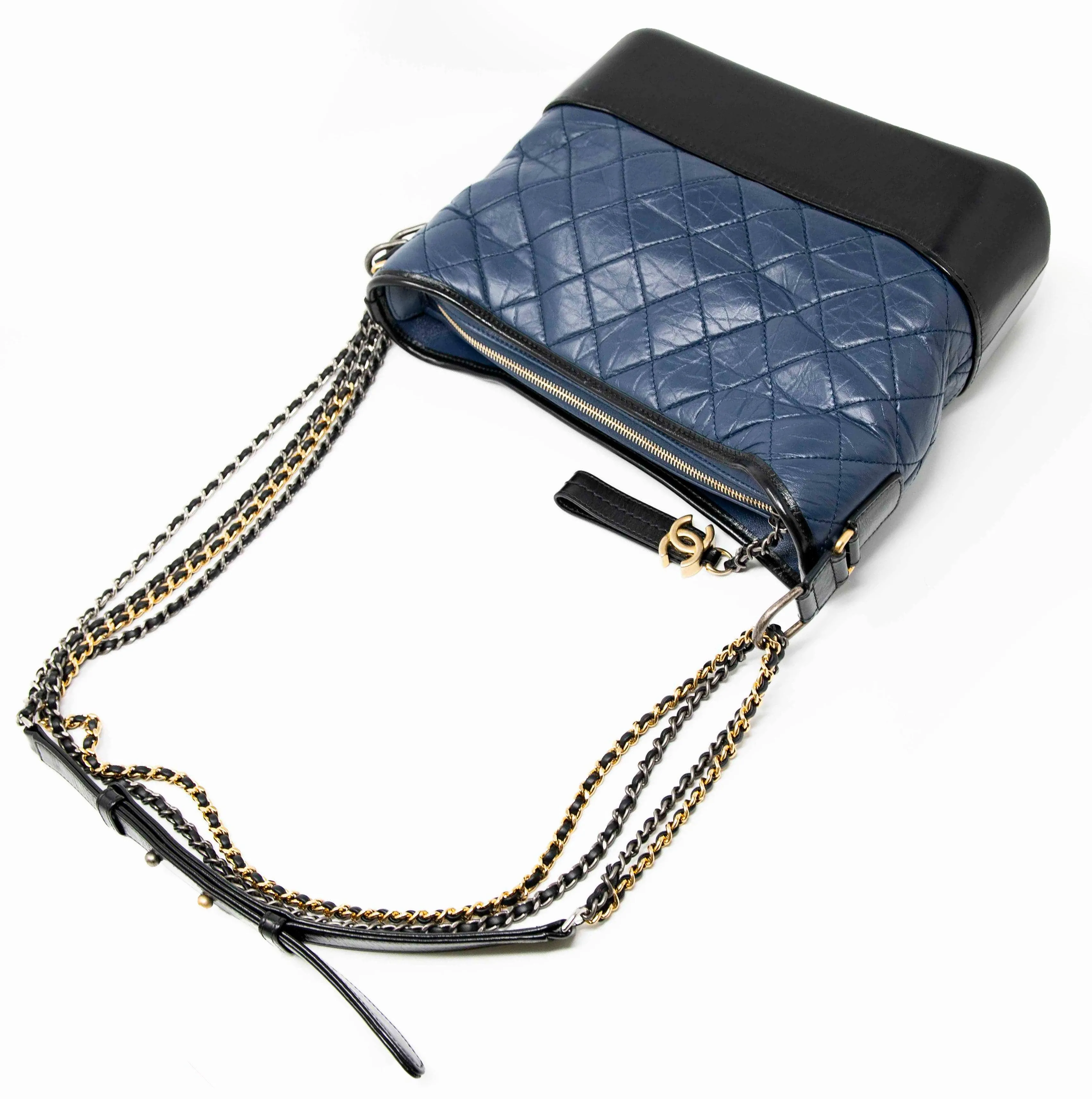 Chanel Navy Blue Medium Gabrielle Hobo