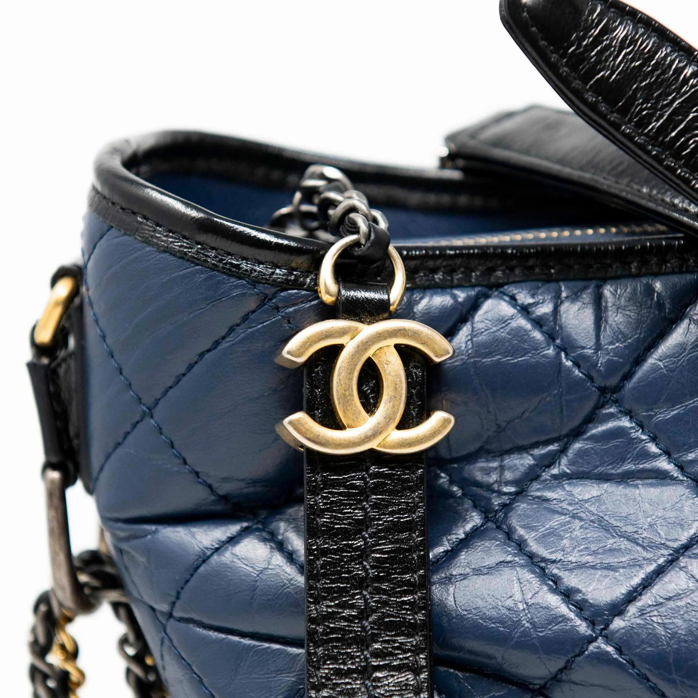 Chanel Navy Blue Medium Gabrielle Hobo