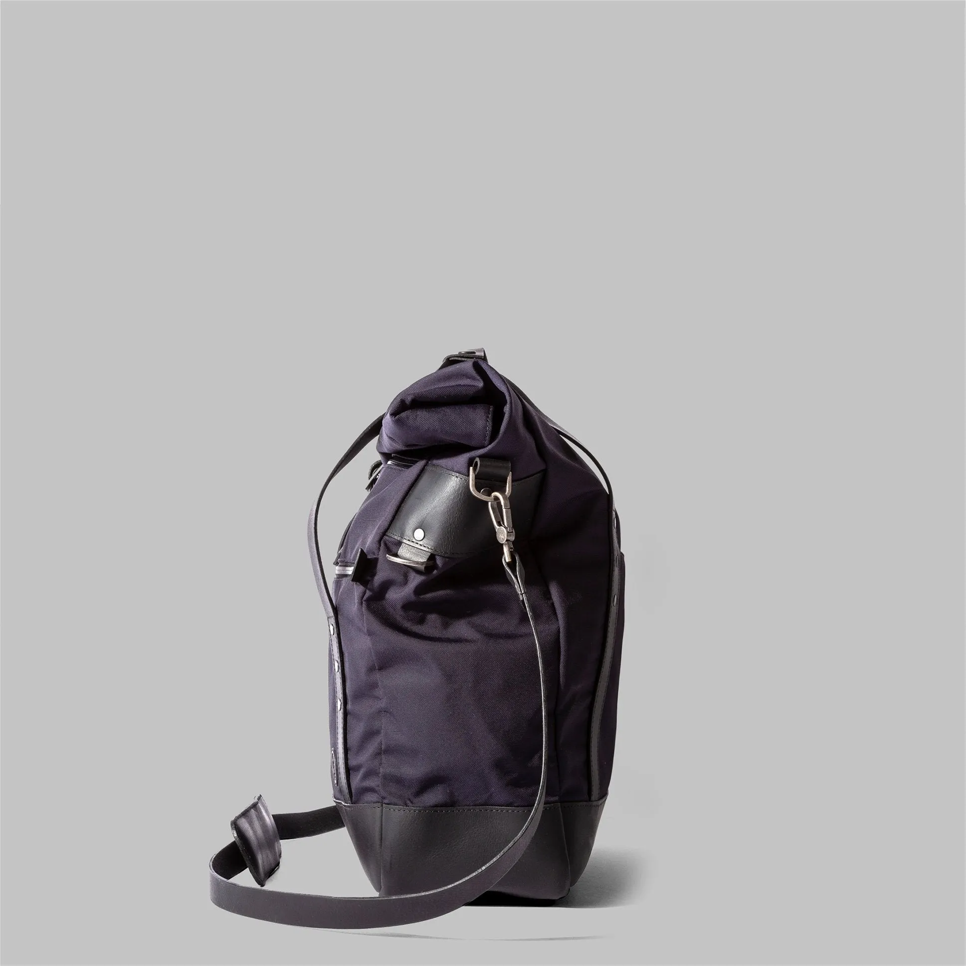 Croxden Navy Nylon Satchel