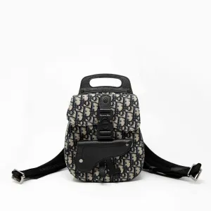 Dior Blue Oblique Mini Gallop Backpack