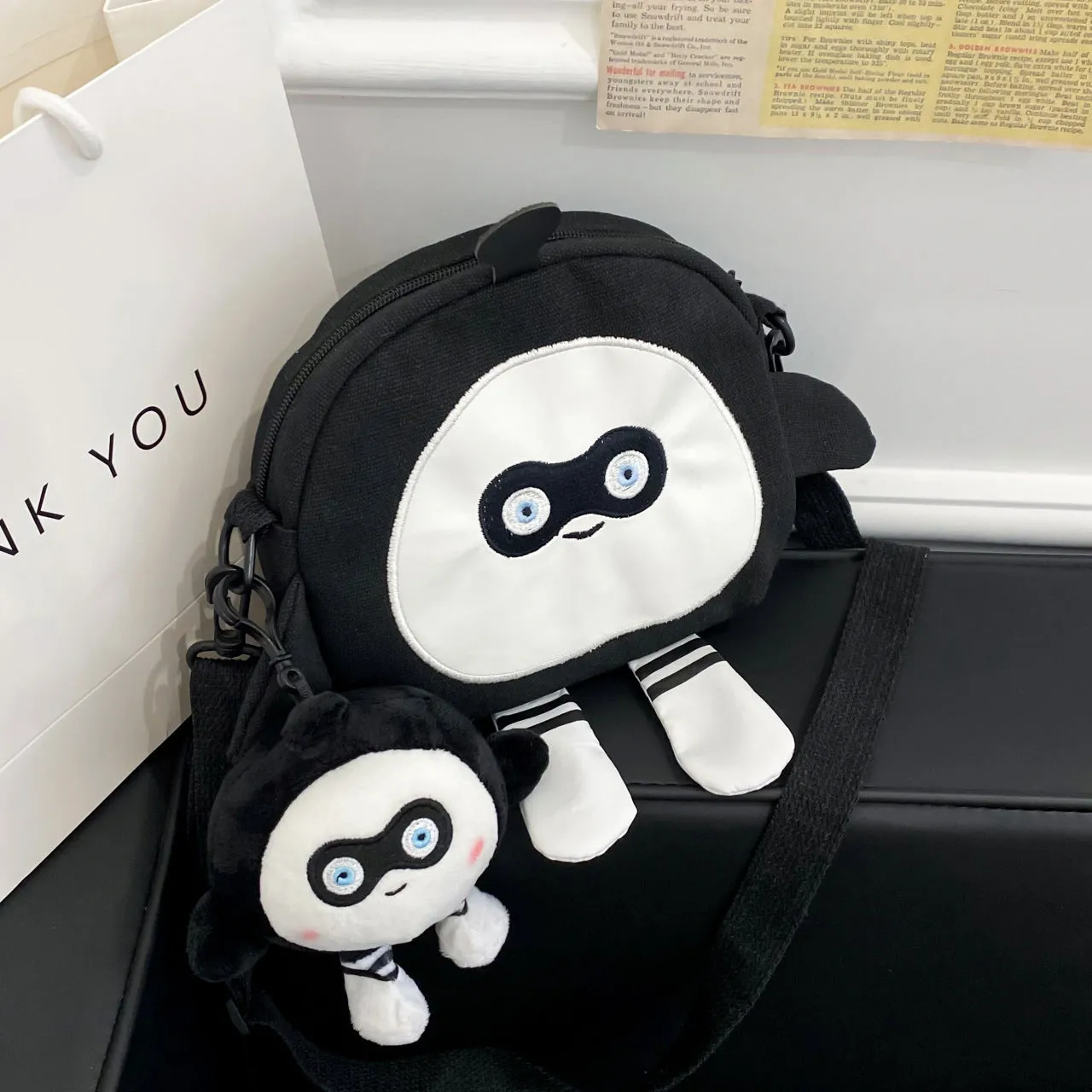 Egg Puff Bag New Cartoon Egg Puff Party Bag Canvas Bag Shoulder Messenger Bag Canvas Bag Casual Bag