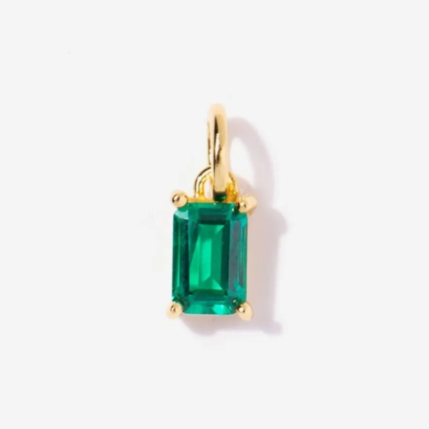 Emerald Necklace Charm