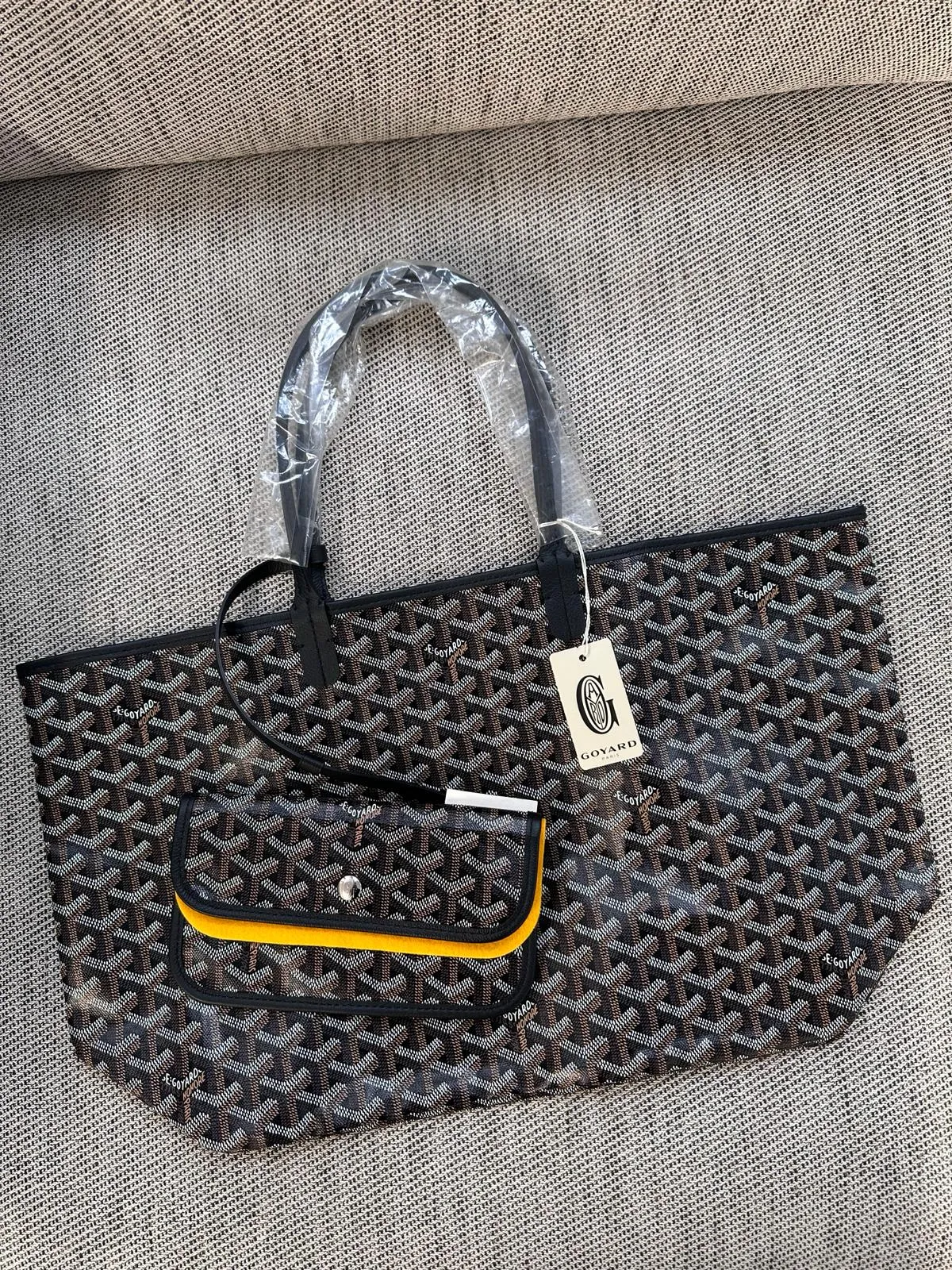 Goyard St Louis PM Tote Bag (Black)