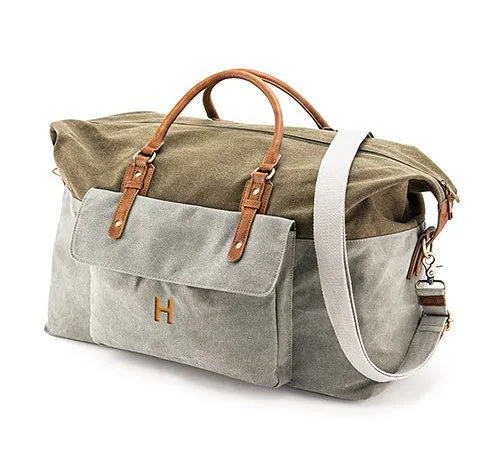 Groomsmen Canvas Weekender Travel Bag