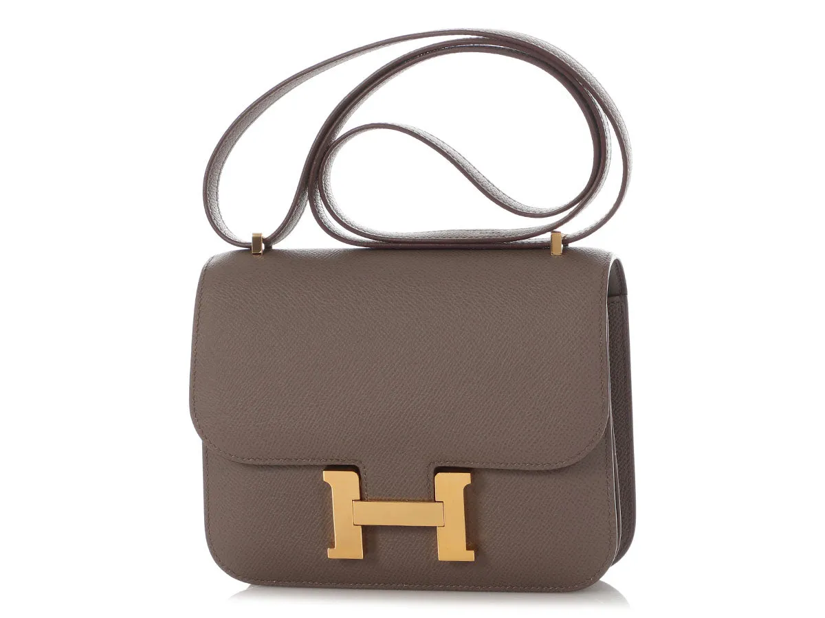 Hermès Etain Epsom Constance 18