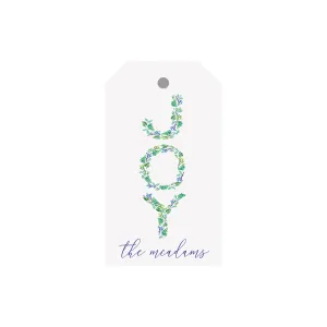 Joy Garland Personalized Angled/Drilled Gift Tags