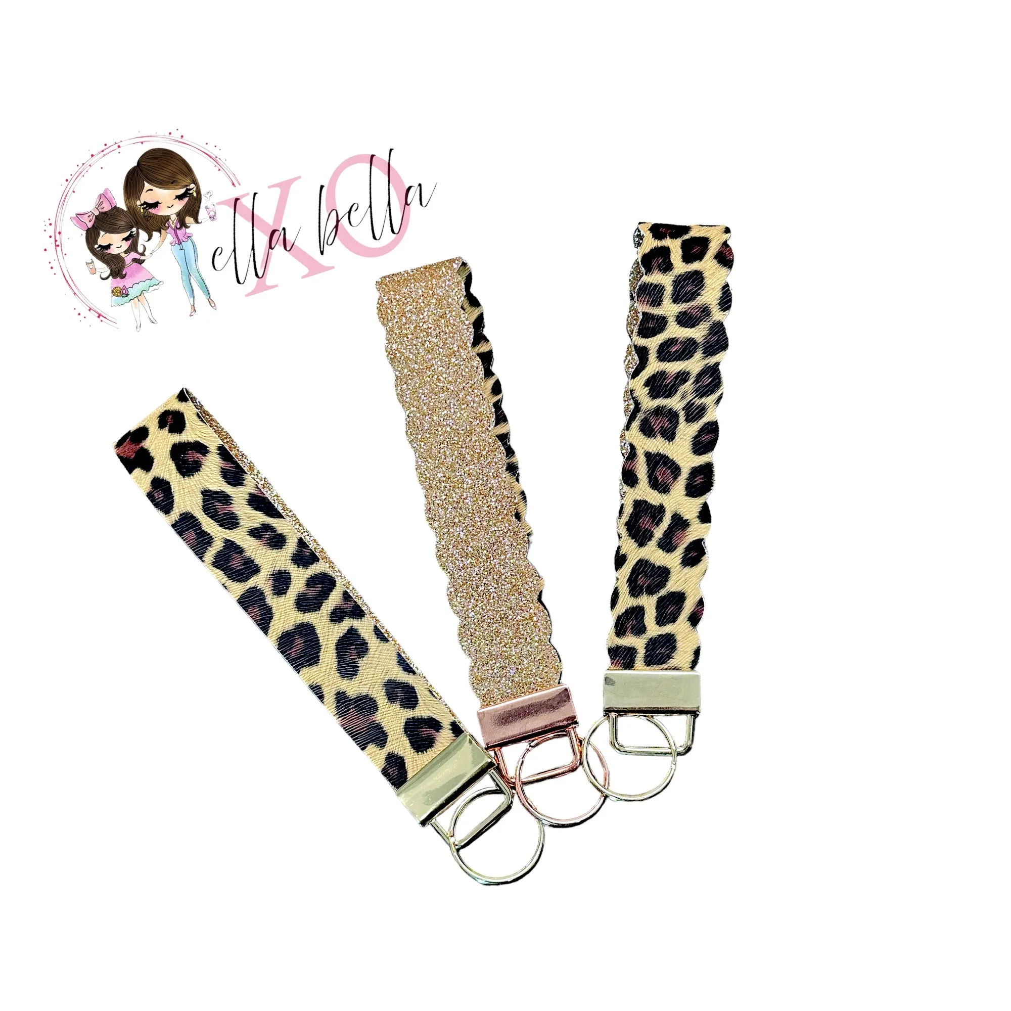 Leopard Wristlet/Keychain