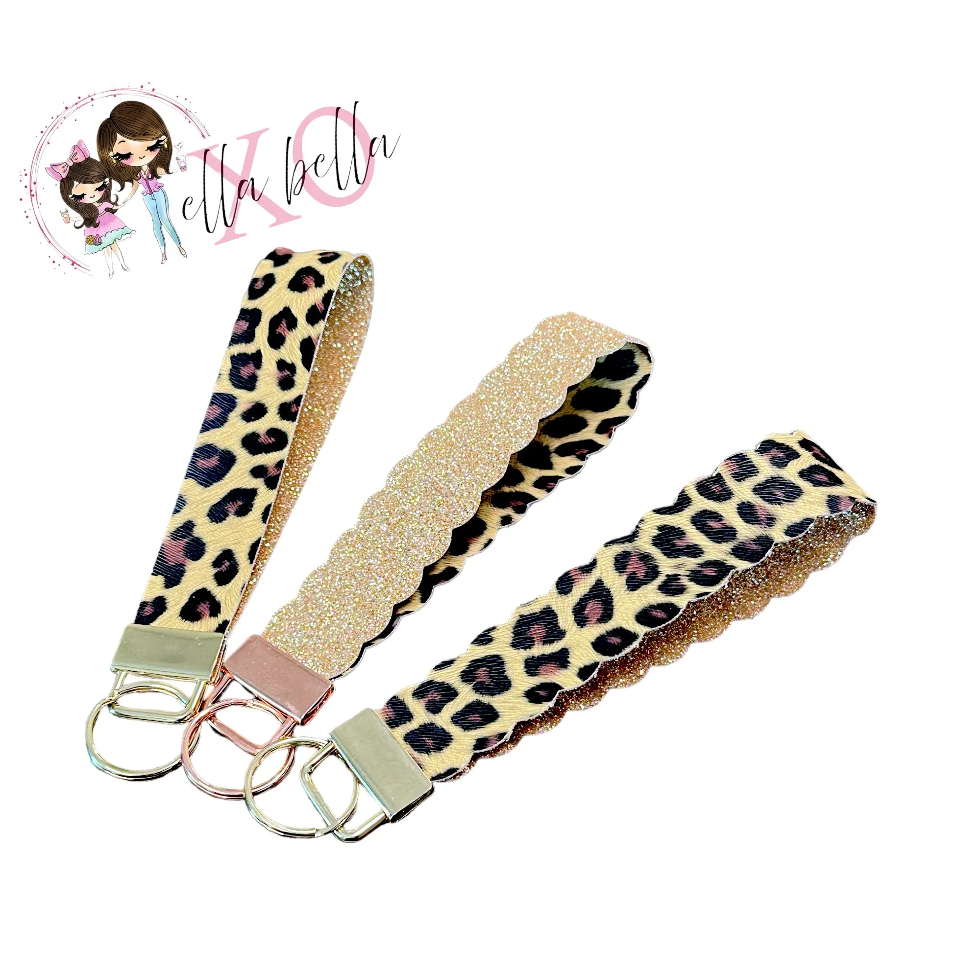 Leopard Wristlet/Keychain