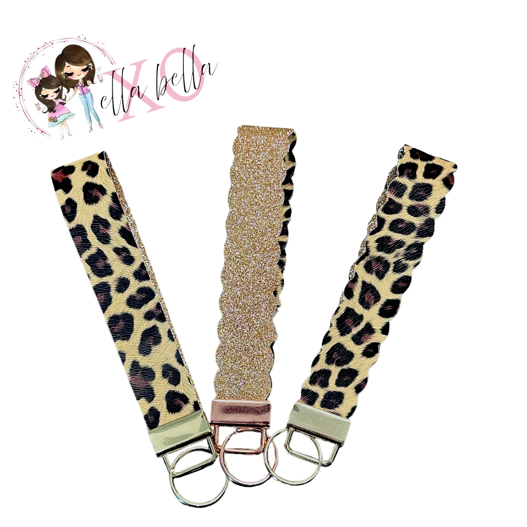 Leopard Wristlet/Keychain