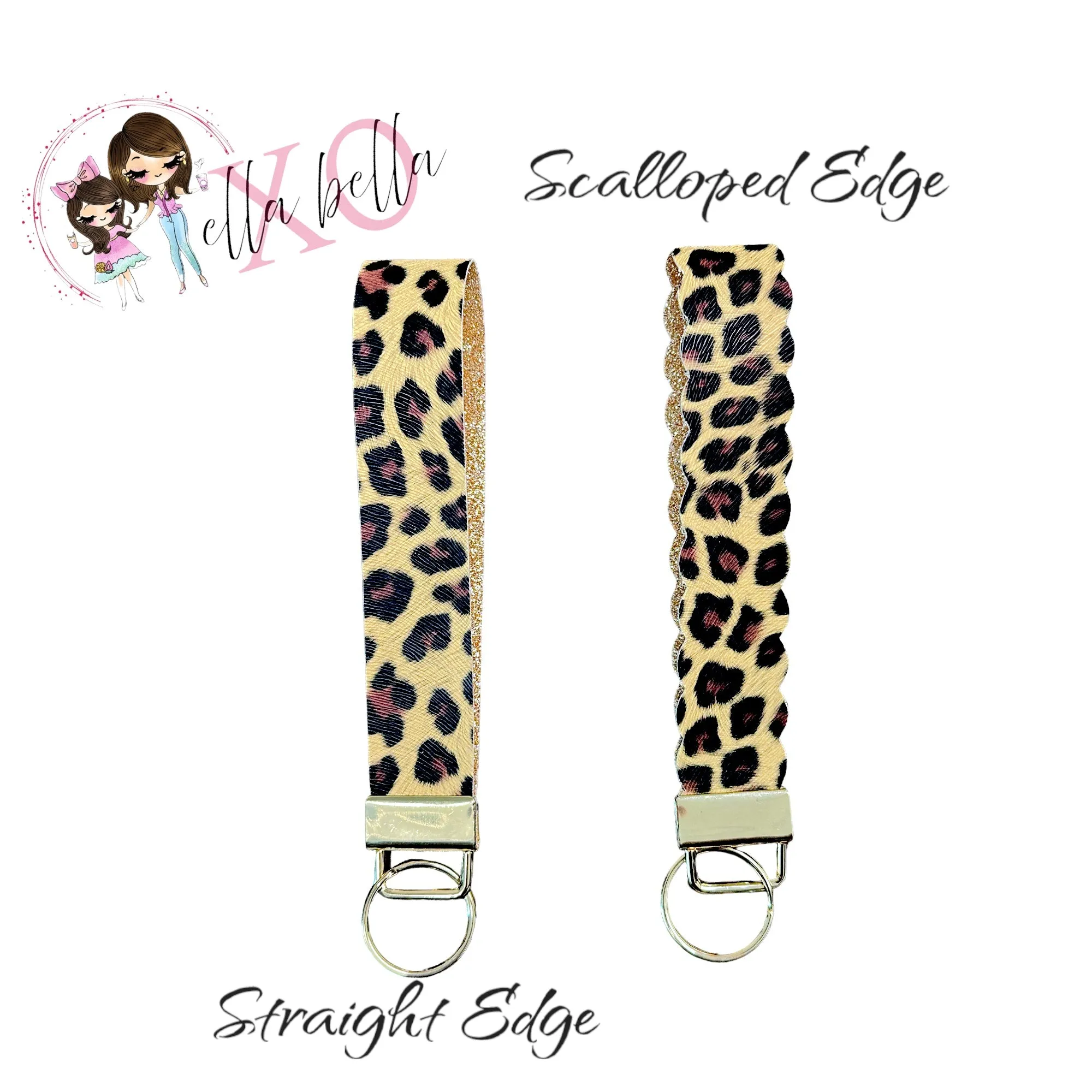 Leopard Wristlet/Keychain