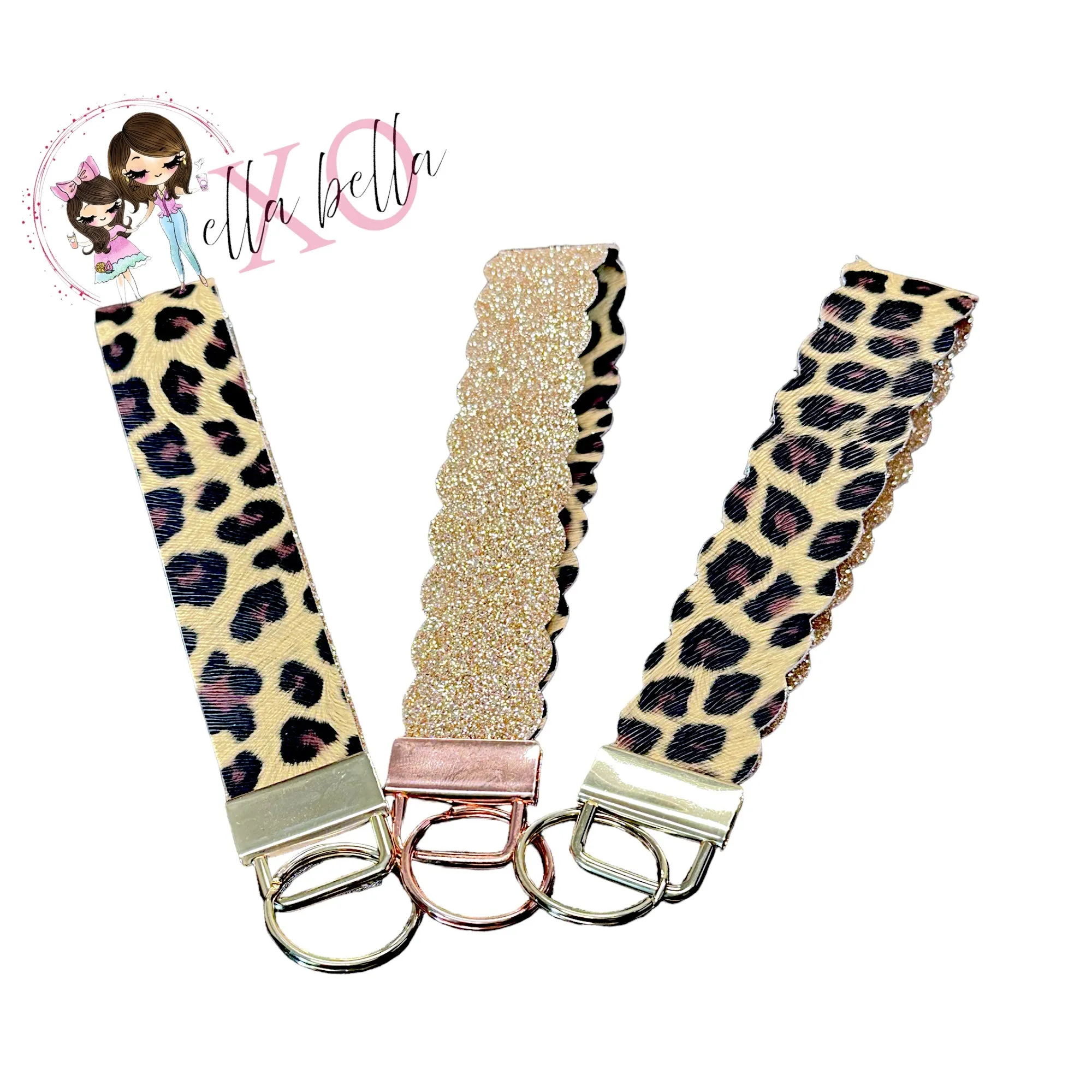 Leopard Wristlet/Keychain