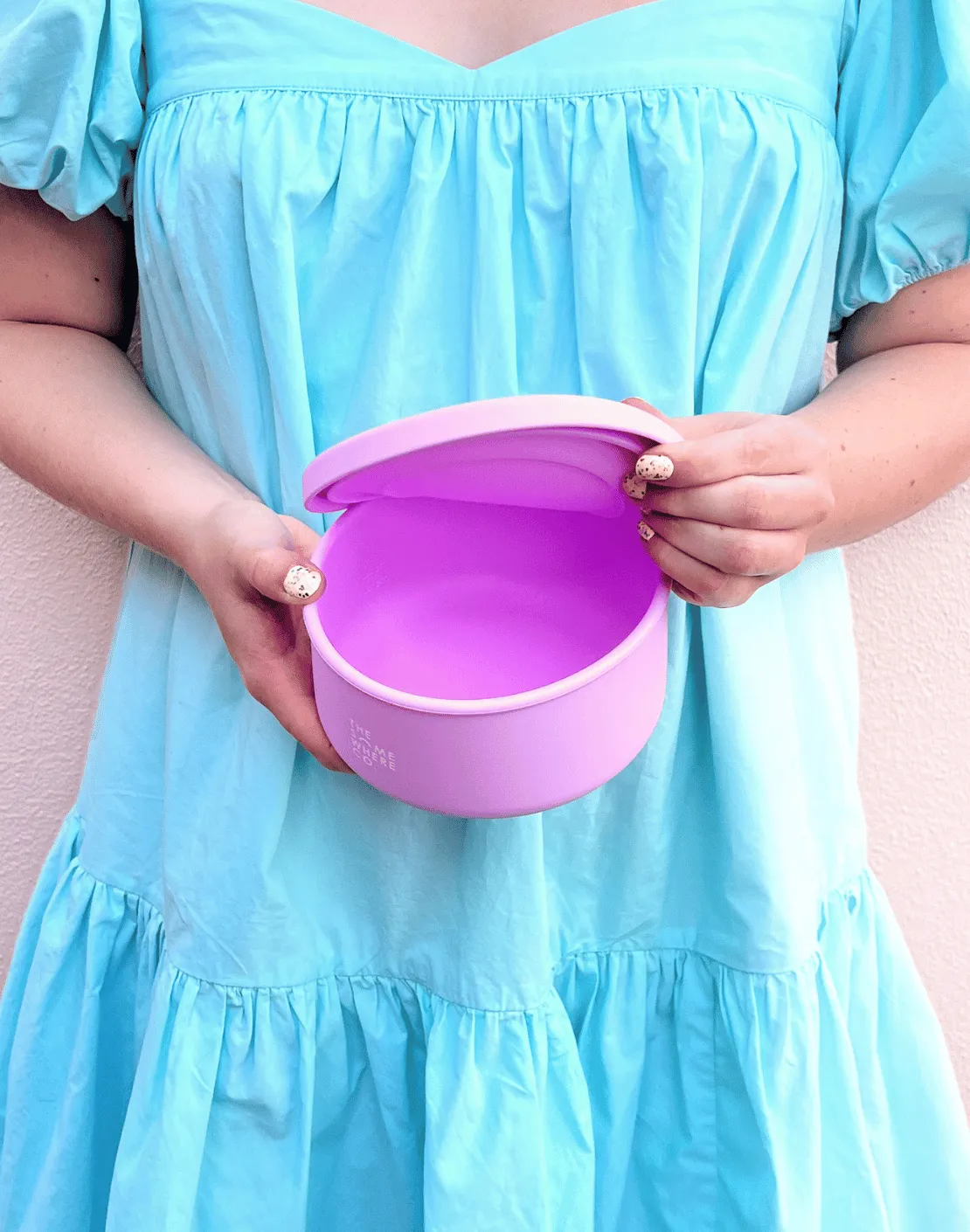 Lilac Round Silicone Lunch Box