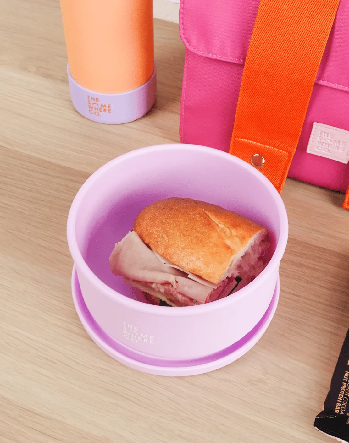 Lilac Round Silicone Lunch Box