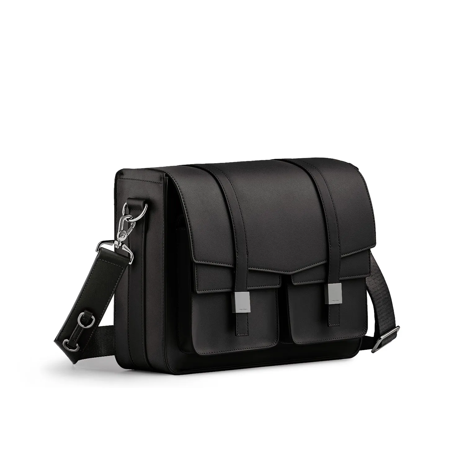 Mason L Messenger Bag - Black