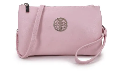 Medium Crossbody Bag With Wristlet Strap And Silver Tree Of Life Logo (Available in 21 Colours)