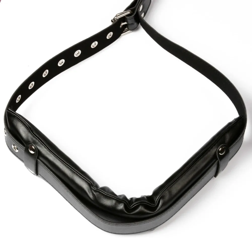 Portable Adjustable Thigh Restraint Sling Body Faux Leather Wear Bondage Bandage Shackles Sex Toys for Couple