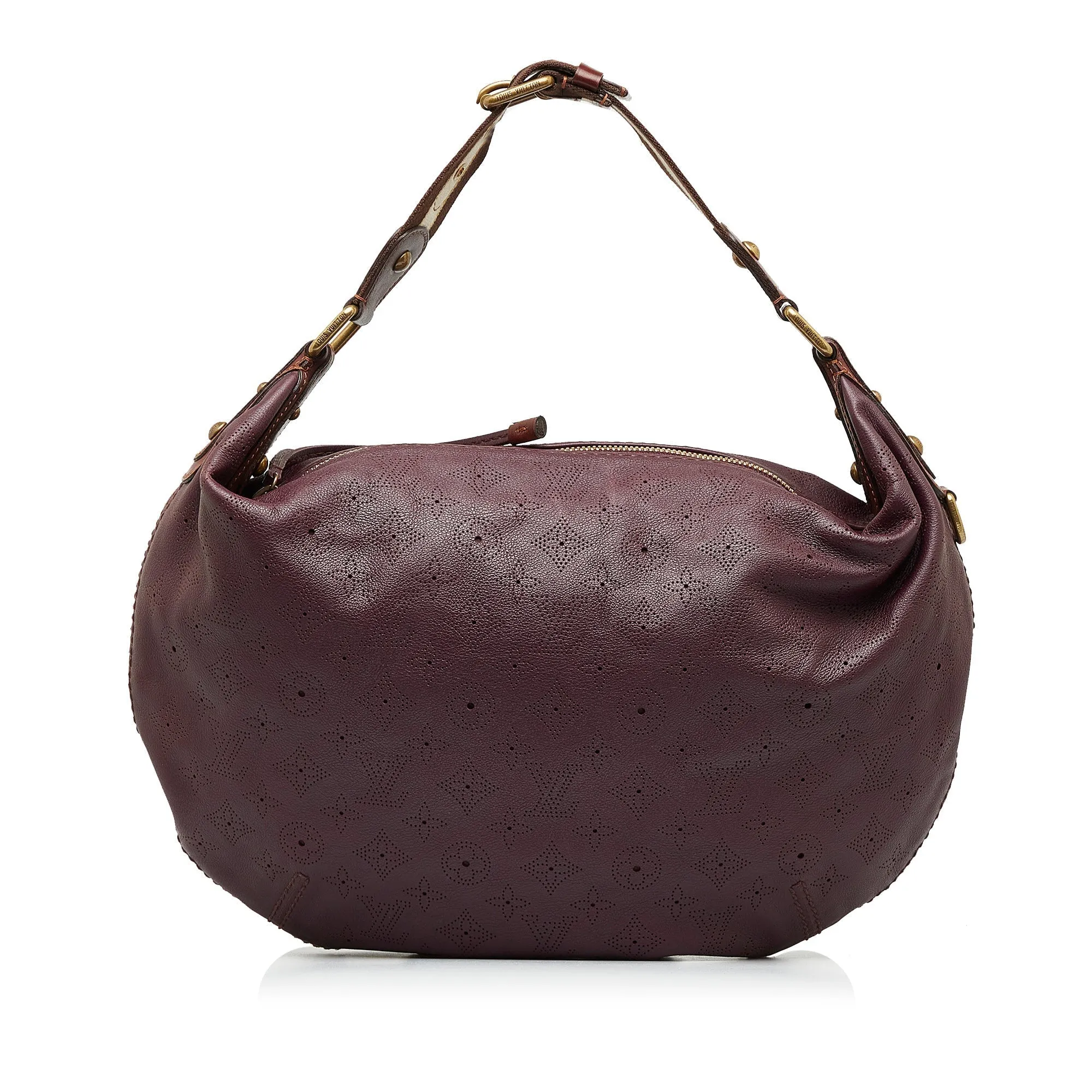 Purple Louis Vuitton Monogram Mahina Onatah GM Hobo Bag