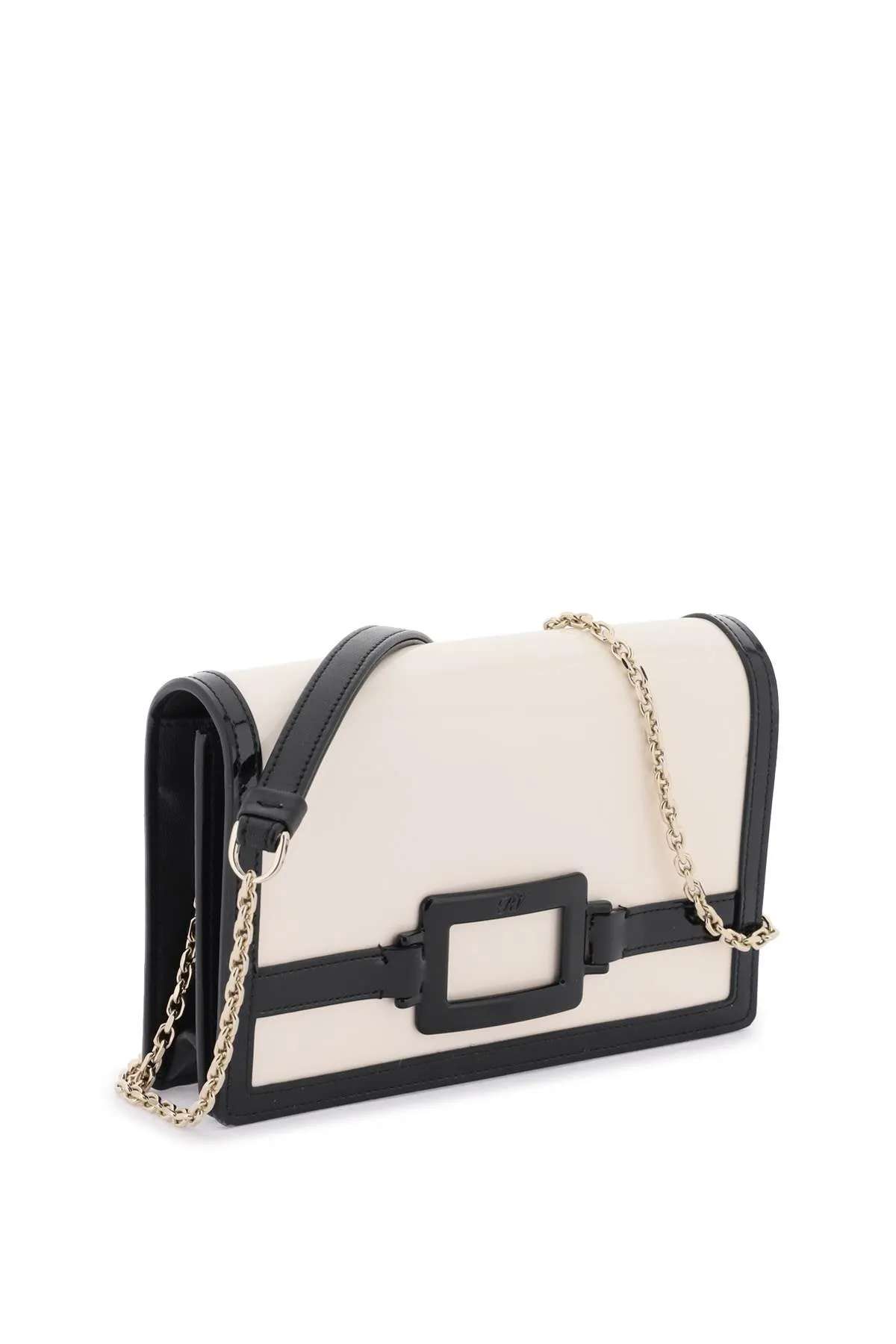 Roger vivier patent leather 'belle vivier voyage' clutch