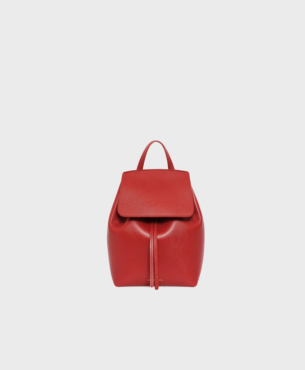 Saffiano Mini Backpack - Flamma