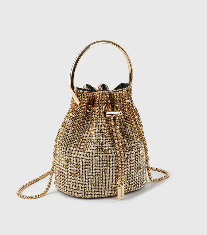 Spunkz Diamond Bucket Rhinestones Bag