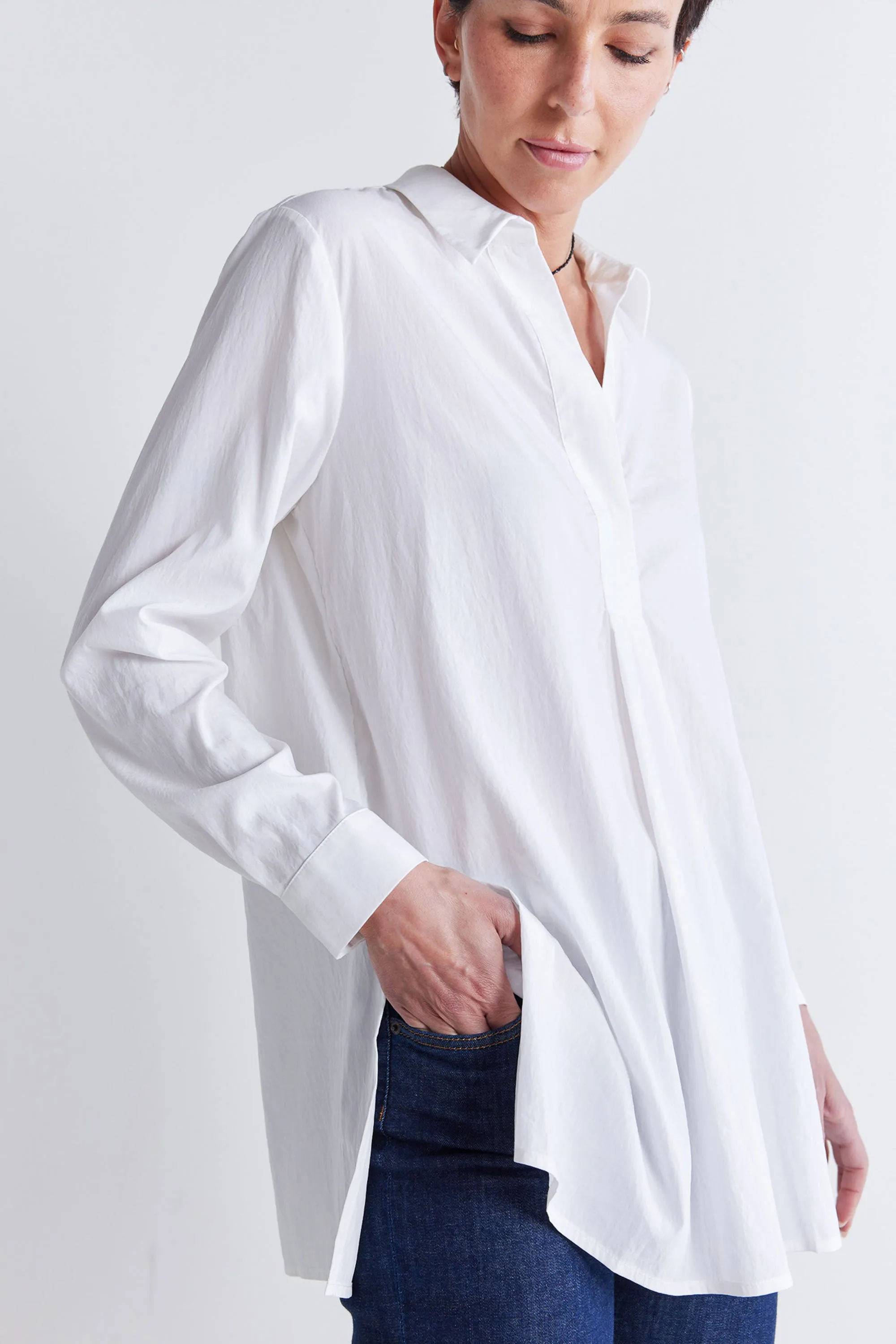 The Weekender Light Poplin Tunic