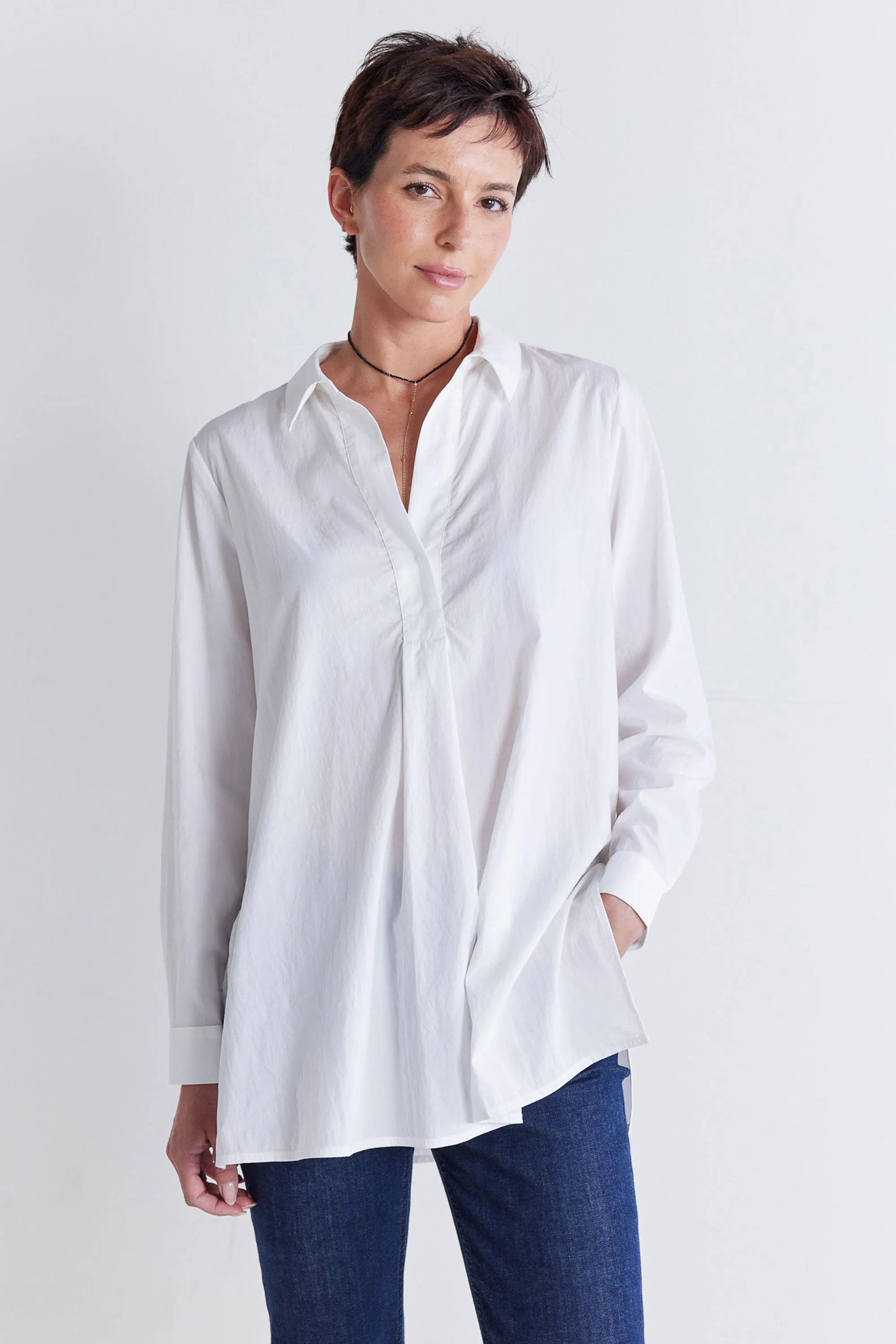 The Weekender Light Poplin Tunic