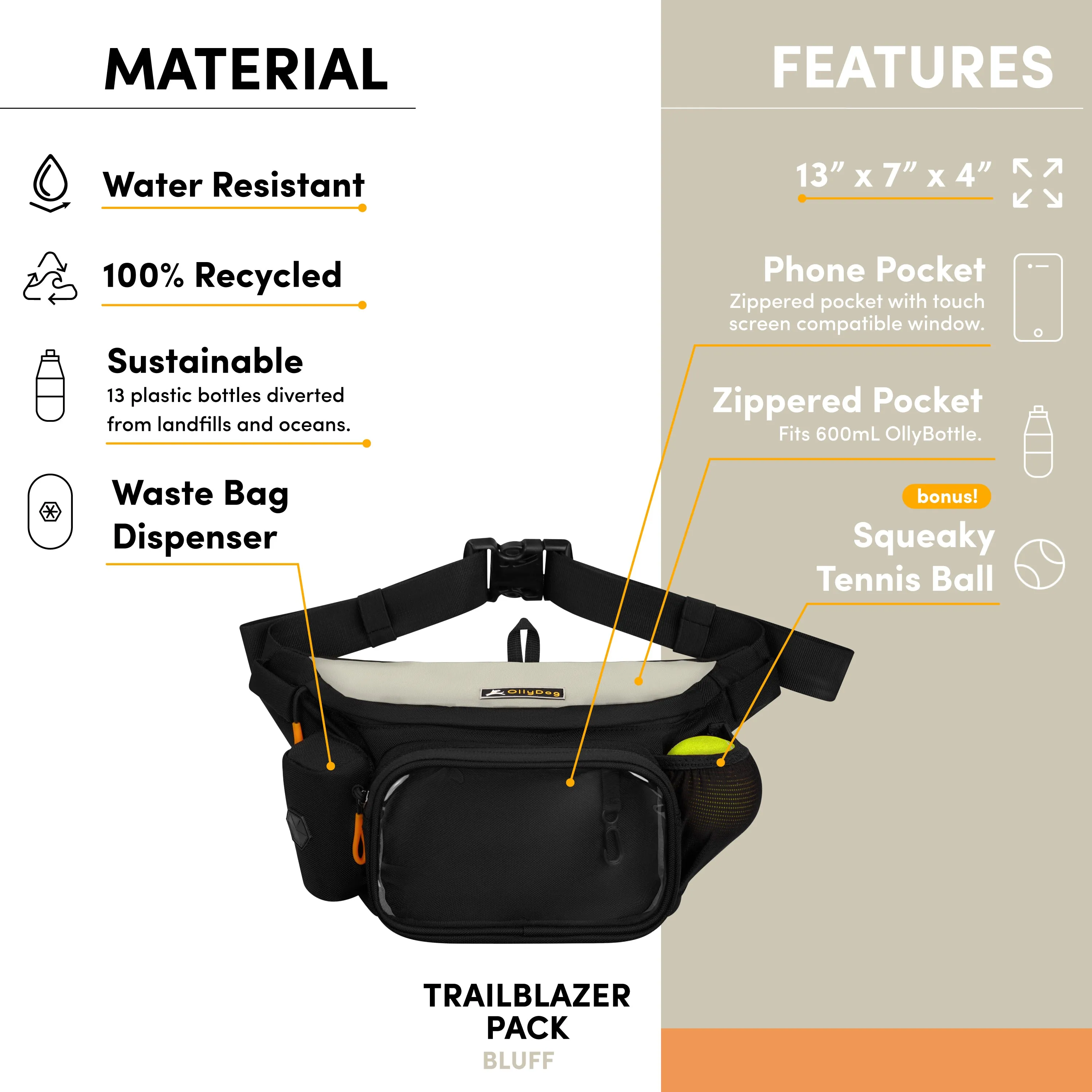 Trailblazer Pack With Bouncy Ball | Adventure Waist Pack