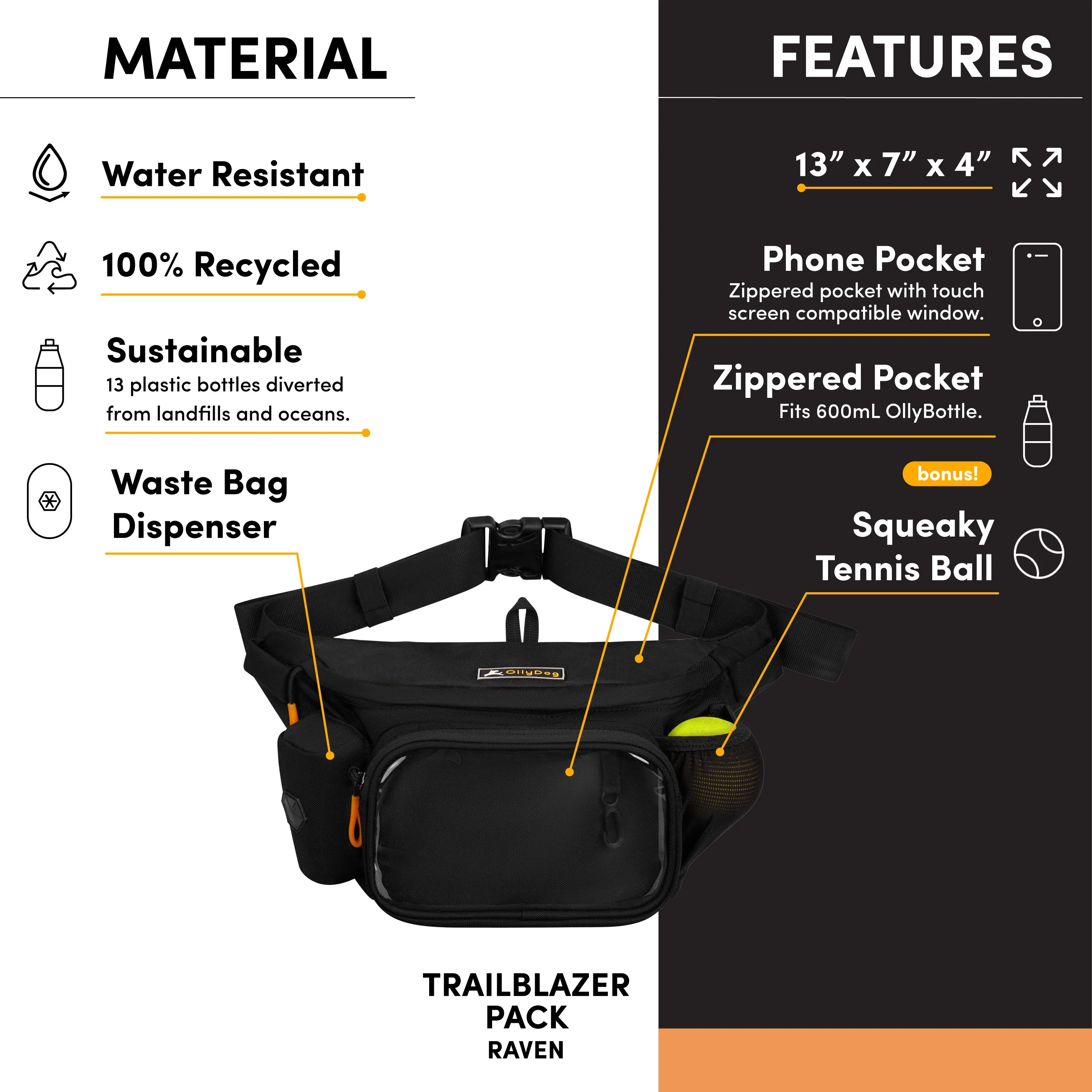 Trailblazer Pack With Bouncy Ball | Adventure Waist Pack