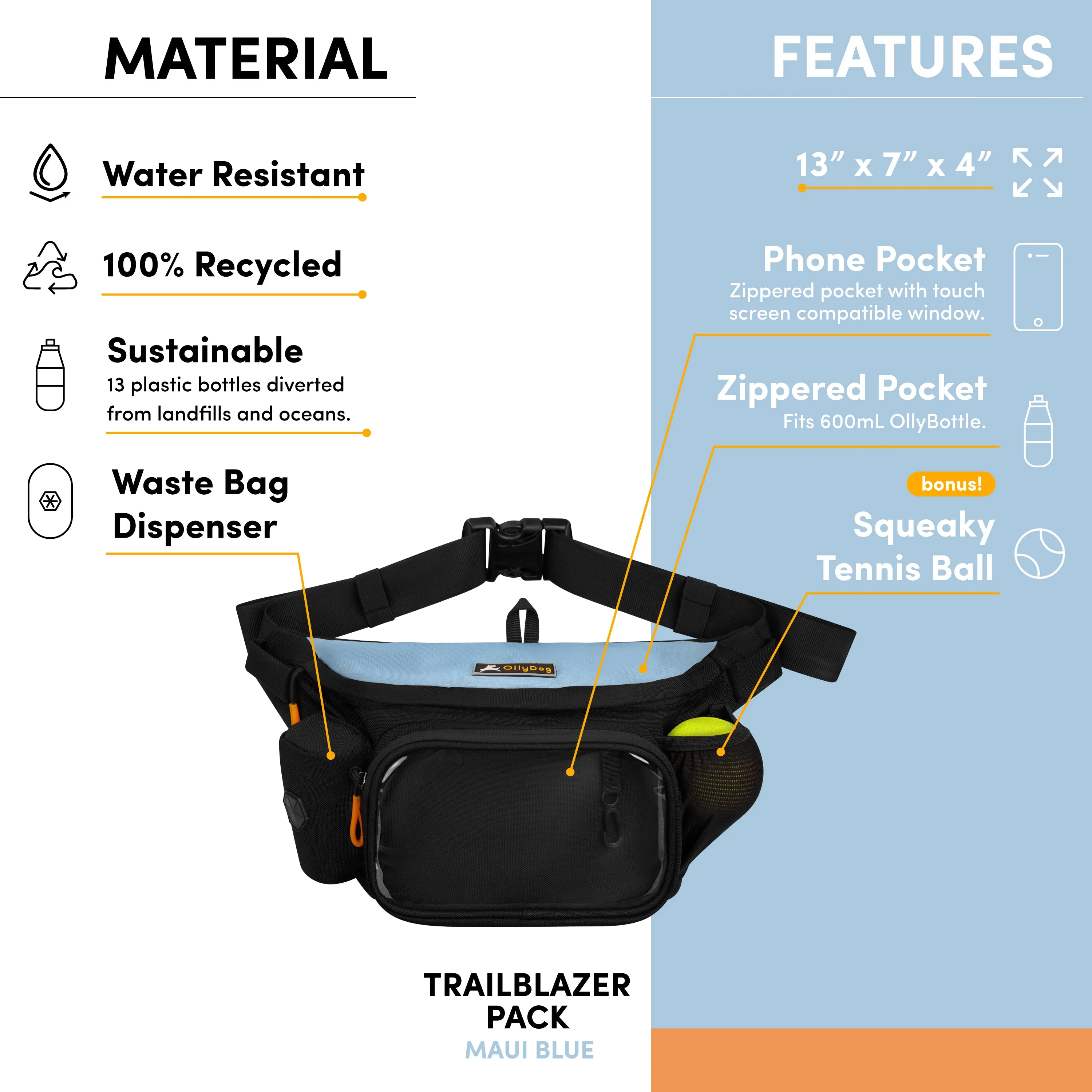 Trailblazer Pack With Bouncy Ball | Adventure Waist Pack