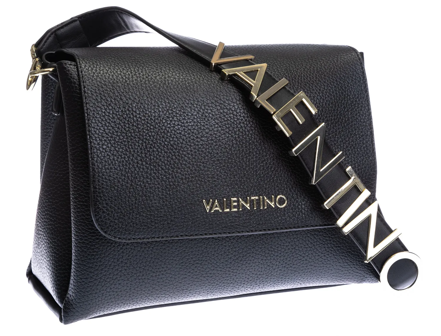 Valentino Bags Alexia Ladies Satchel Bag in Black