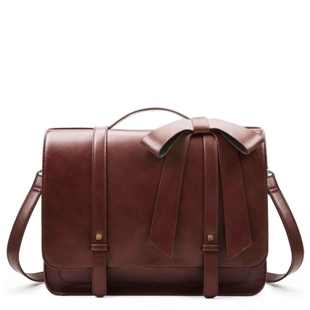 Vintage Bow-Kissed Satchel