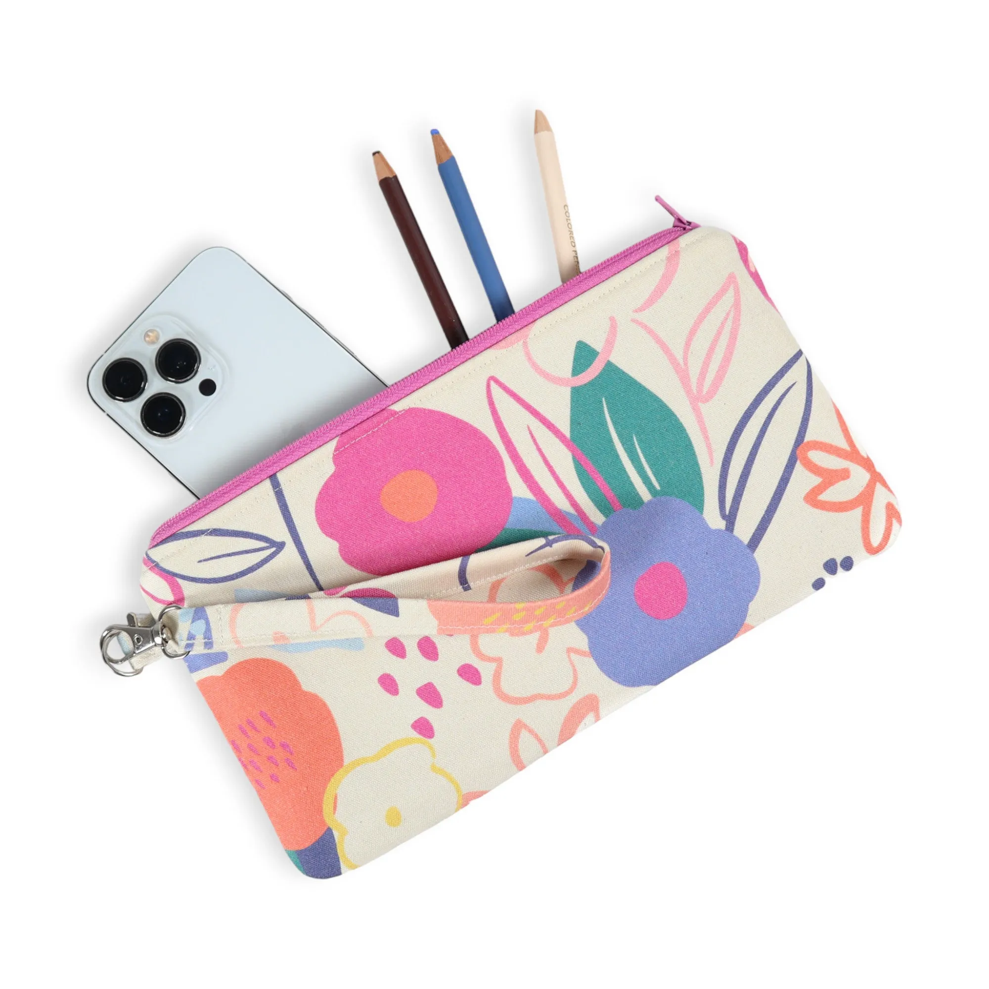 Wristlet Sewing Kit - Bold Floral